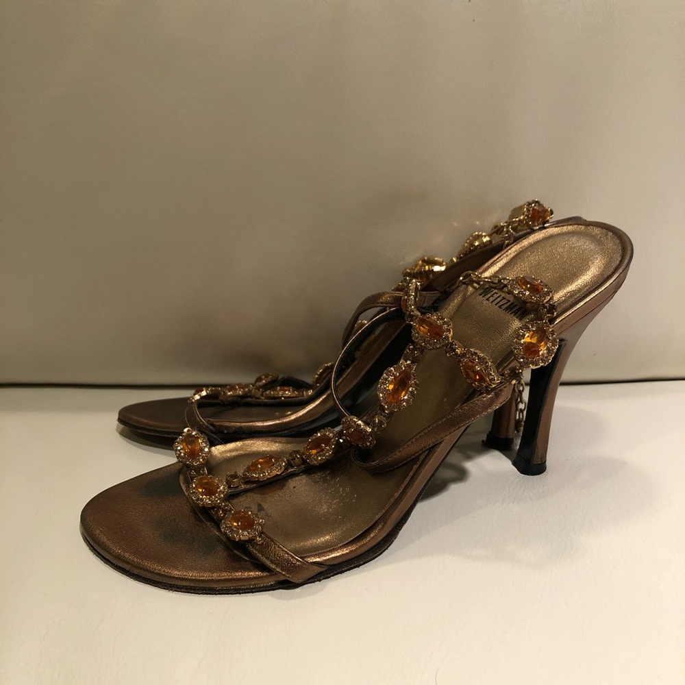 Stuart Weitzman Rhinestone Heels